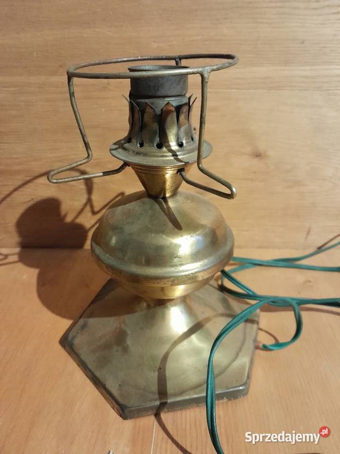 Stara lampka imitacja lampy naftowej zabytek PRL Dąbrowa Górnicza