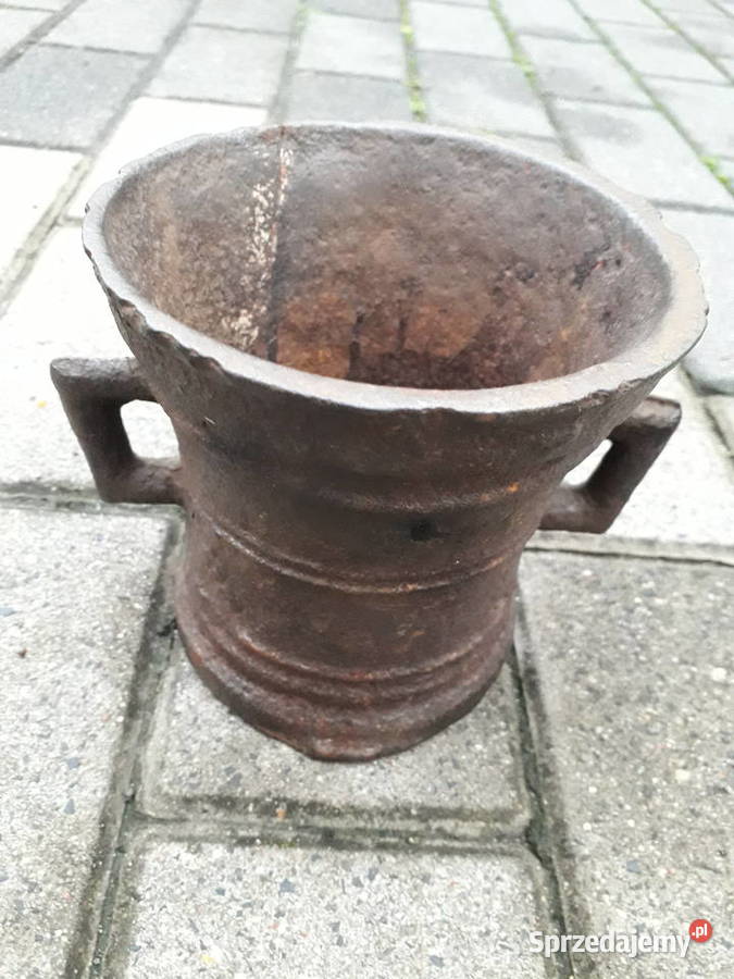 Stary moździeż zeliwny zabytkowy Warszawa