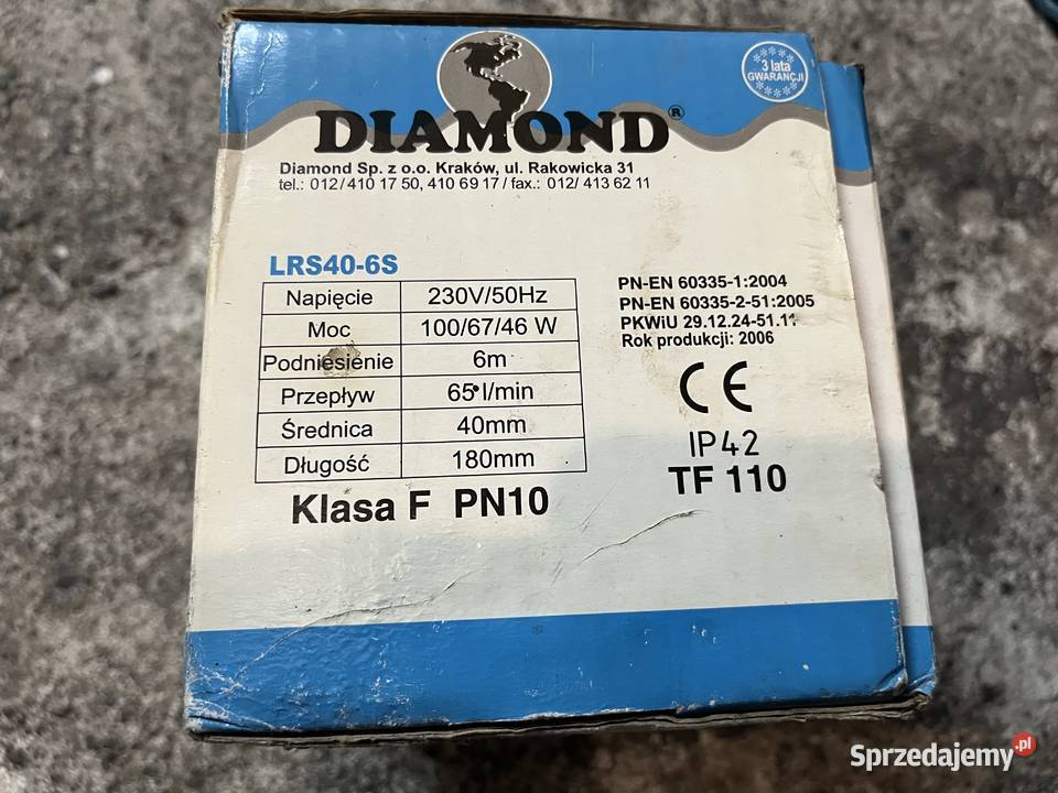 Pompa CO obiegowa Diamond 6m