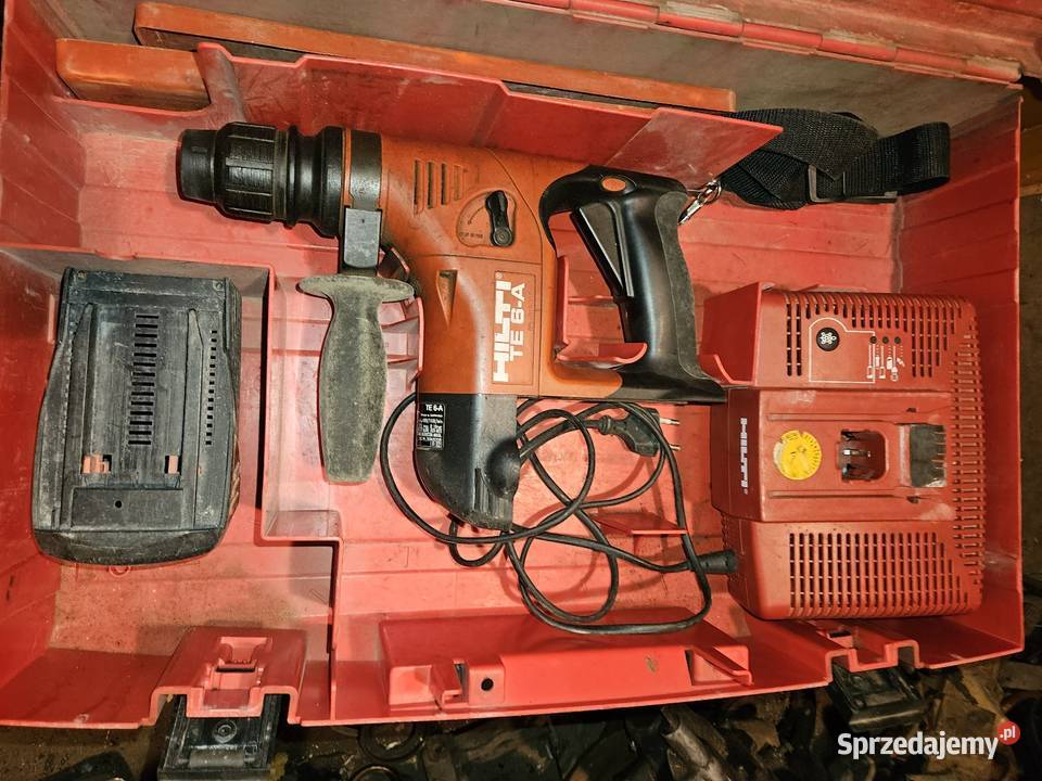 Mlot udarowy wiertarka Hilti TE 6A ładowarka TCU lubelskie Kock
