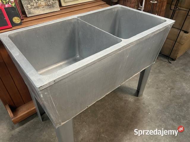Zlew dwukomorowy aluminiowy dolnośląskie Głogówko