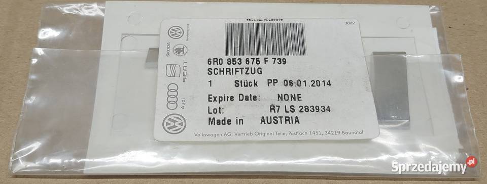 EMBLEMAT ZNACZEK LOGO TSI VW SEAT SKODA Mielęcin