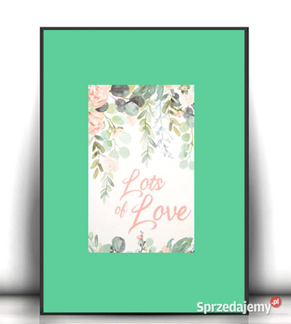 love plakat A4 mały obrazek do domui boho plakat mazowieckie Warszawa