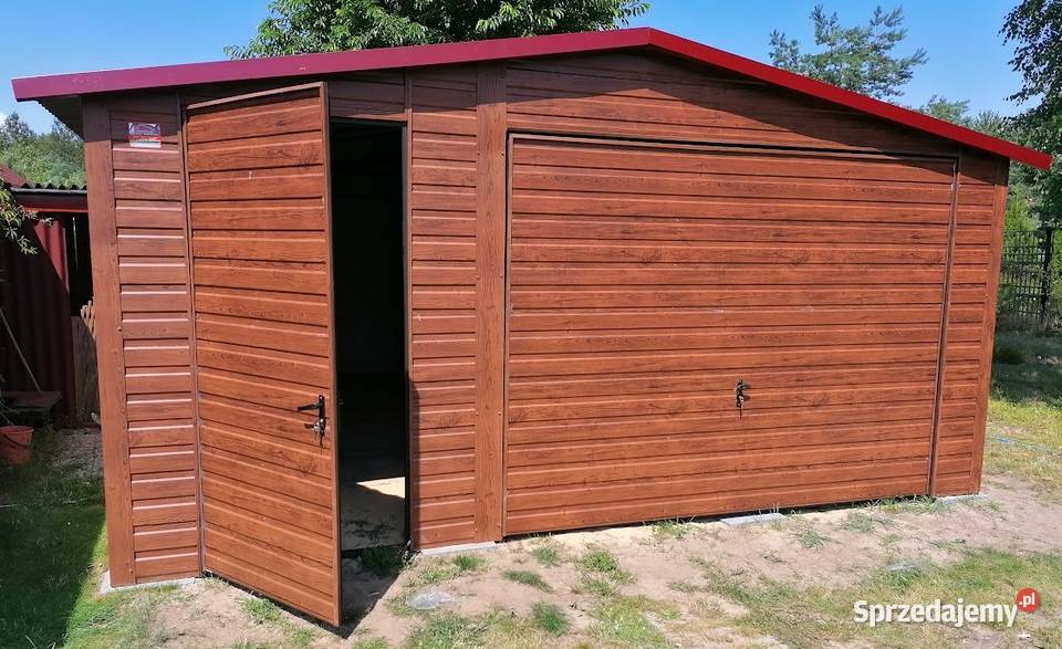 Garaż Blaszany GRAFITOWY Brama OKNA Garaże Koszalin sprzedam
