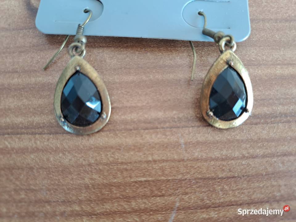 Parfois Kolczyki łza czarne łezka łezki łzy