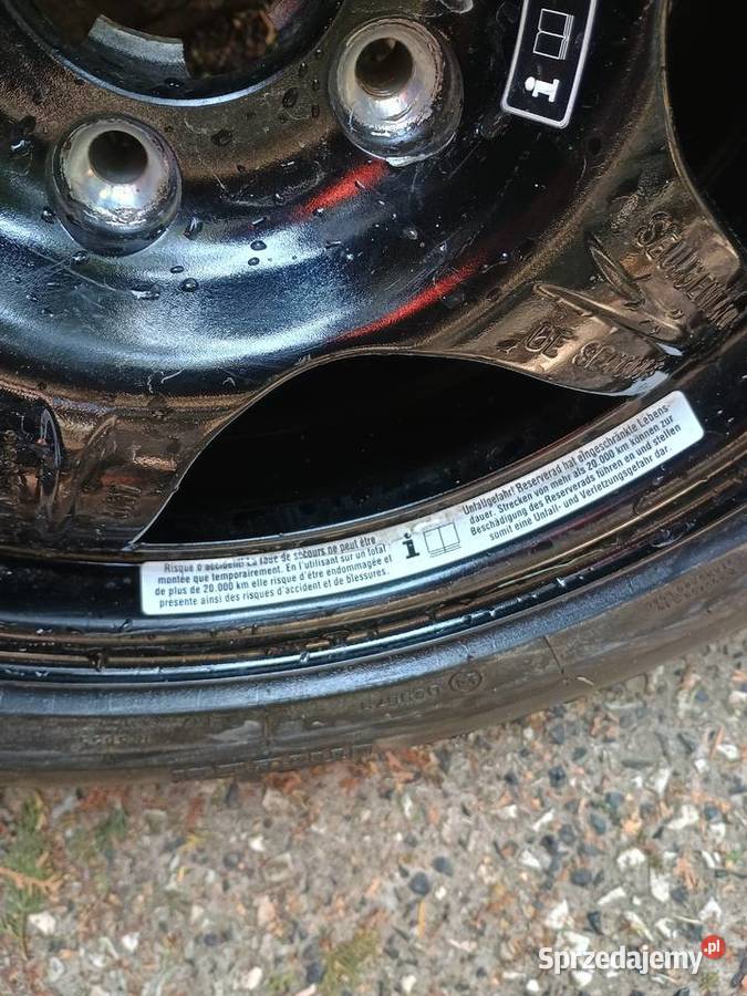 Koło zapasowe dojazdowe Mercedes CLK w208 Legnica