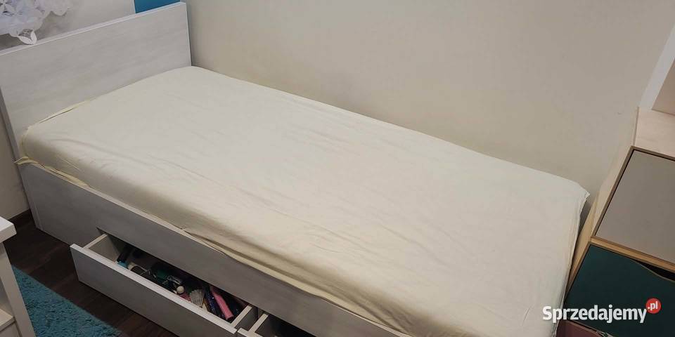 Łózko jednoosobowe z materacem SweetSen Chomranice sprzedam