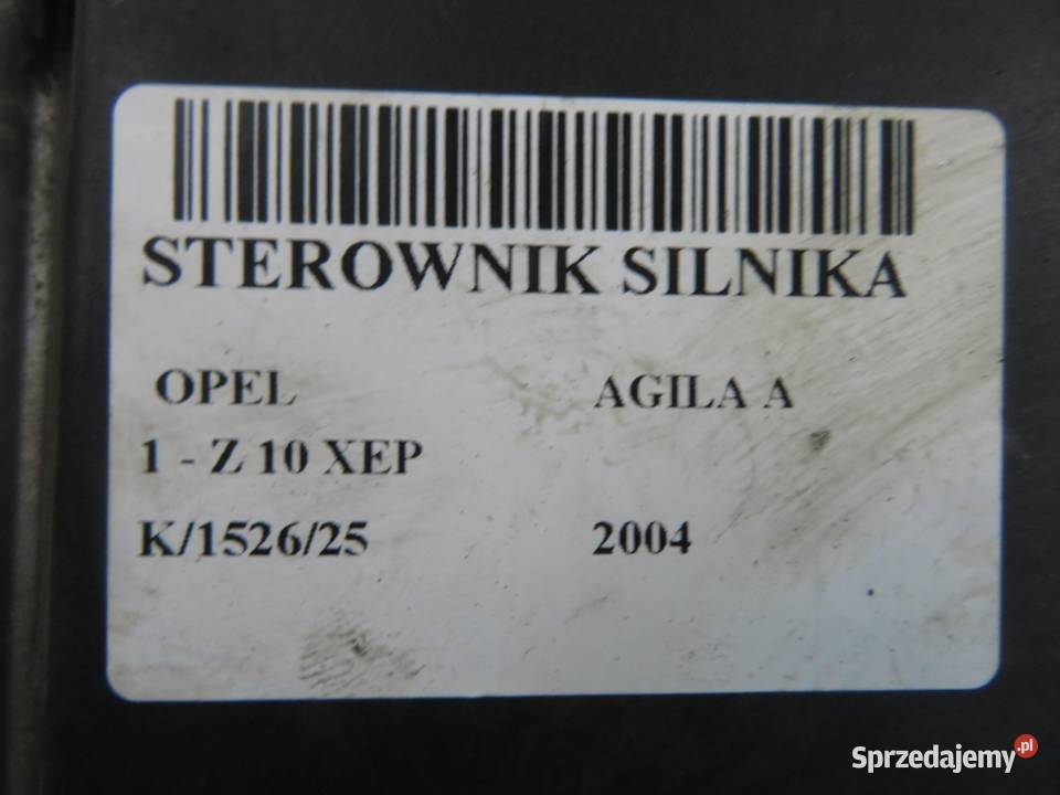 STEROWNIK OPEL AGILA A 1 Z 10 XEP 0261208397 Komputery