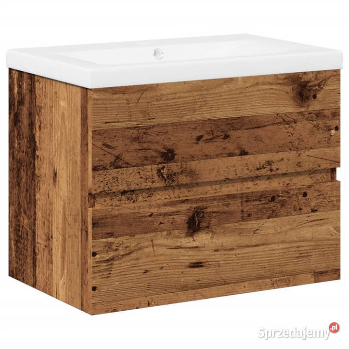 Szafka z umywalką stare drewno 61x395x49 mazowieckie Warszawa