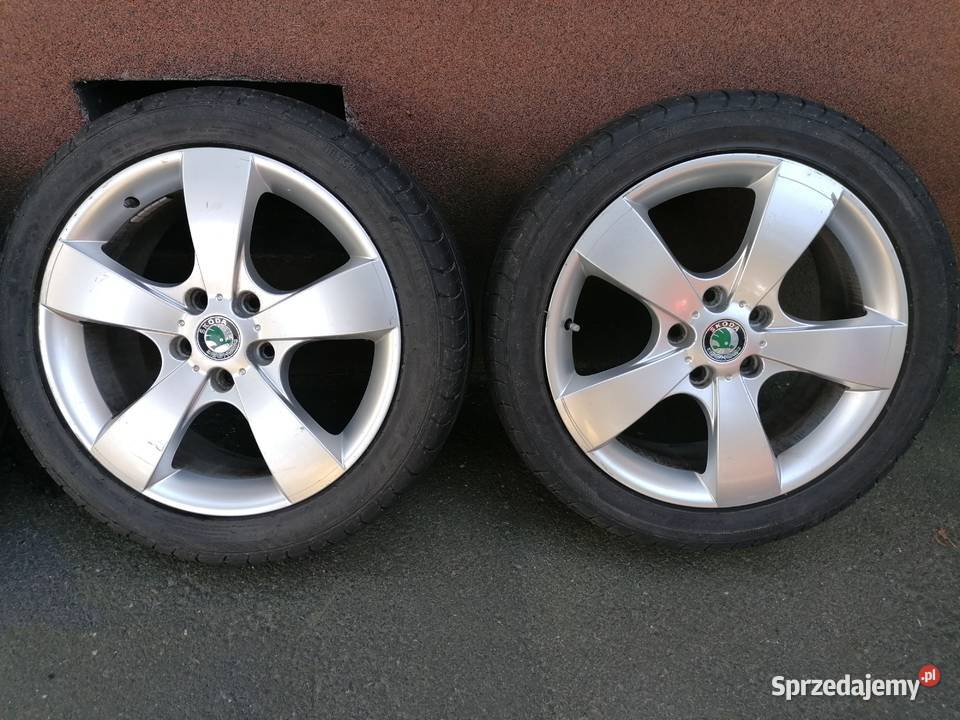 Felgi aluminiowe 17 5x112 skoda lato 2024 opony śląskie Mysłowice