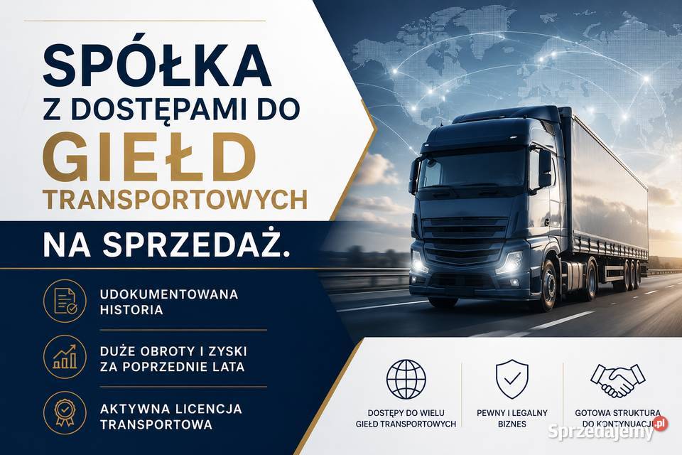 Sprzedam spółkę transportową z dostępami do wielkopolskie Poznań