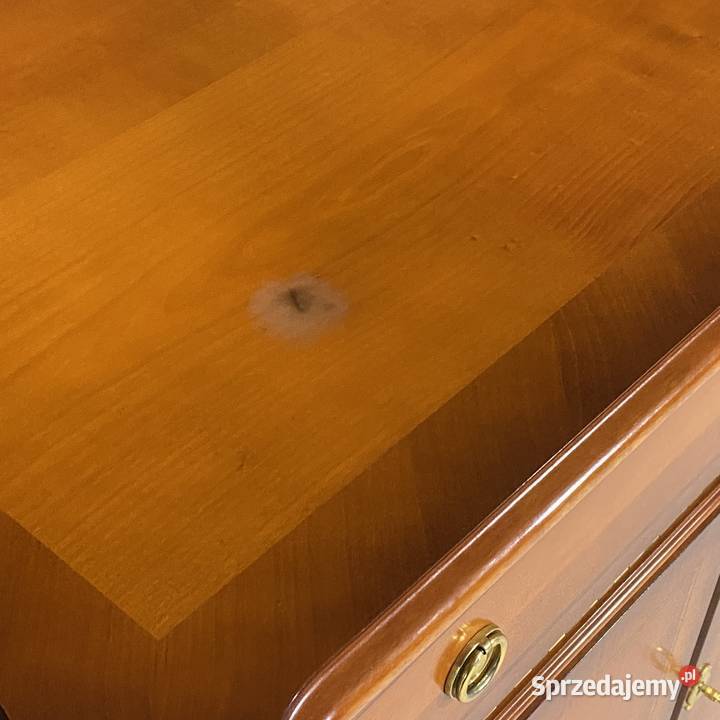 Intarsjowany wiśniowy barek komoda szafka na Budno sprzedam