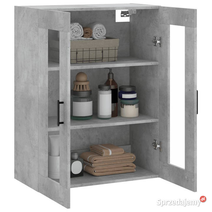 Szafka wisząca szarość betonu 695x34x90 WM828488 sprzedam