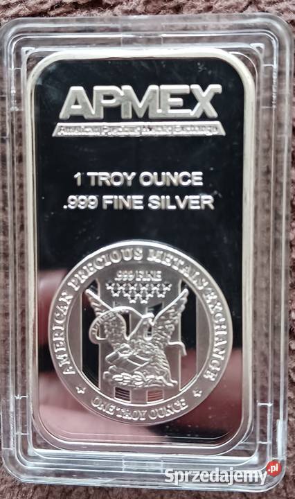 Sztabka srebra USA APMEX1 Oz trojańska 0999 Pozostałe Konin