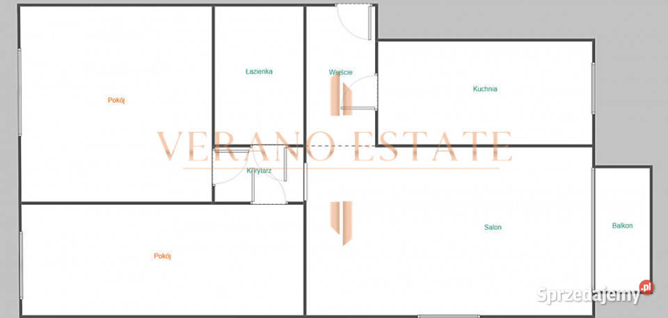 Przestronne 3 pokoje oddzielna kuchnia balkon Piętro 4 Warszawa