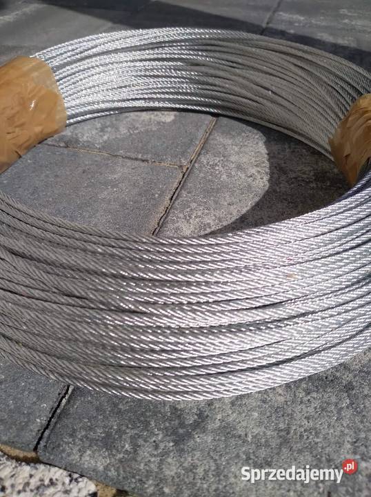 Linka stalowa ocynk 3mm 4mm w otulinie pcv świętokrzyskie Wojciechów sprzedam