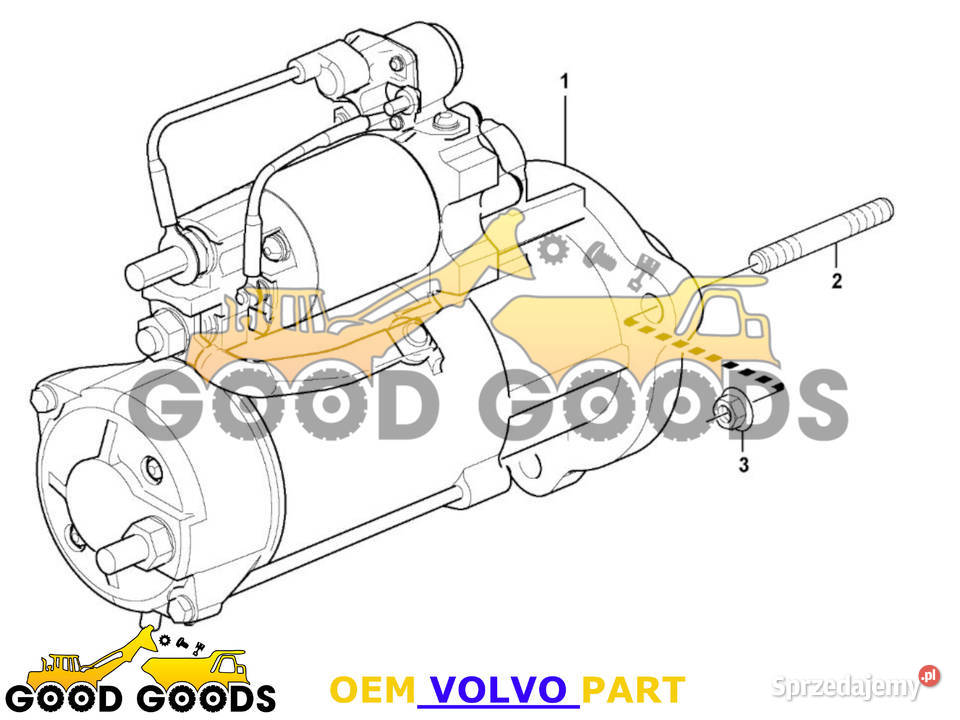 VOLVO ROZRUSZNIK 24V 75 kW 11423474 20450305 Władysławów