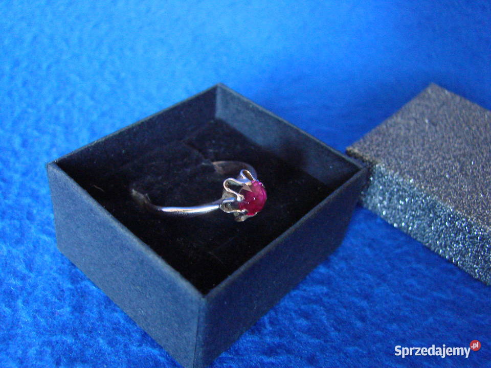 Pierścionek z rubinem dolnośląskie Bielawa