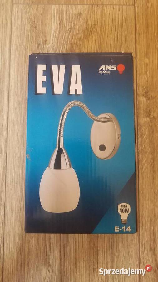Kinkiet EVA Ans Lighting E14 40W biały klosz Białystok