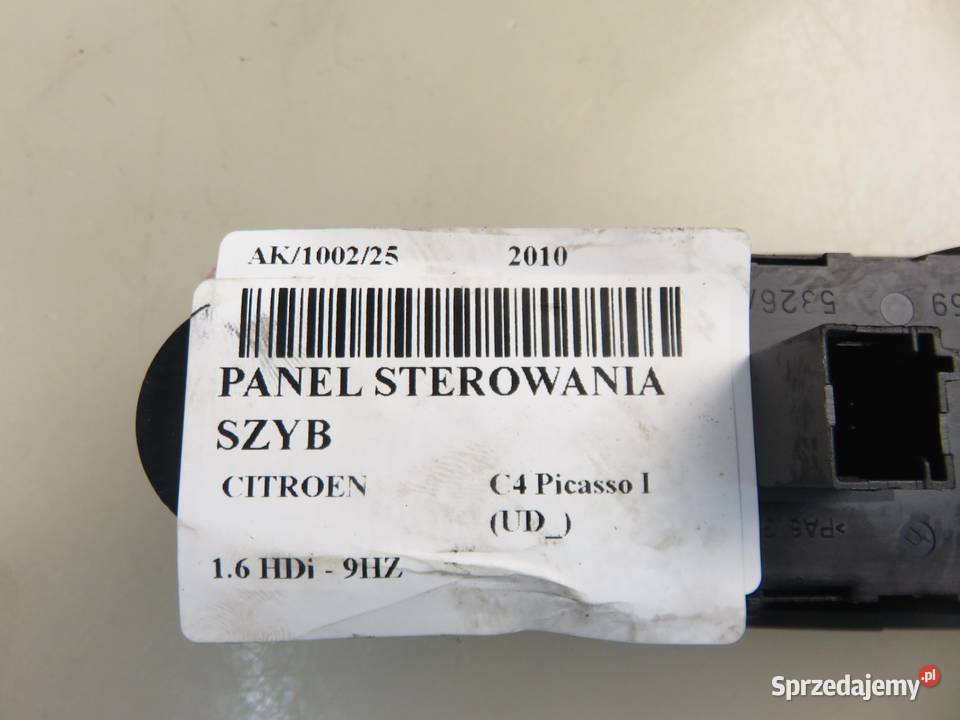 PANEL SZYB CITROEN C4 Picasso I UD 96639382ZD