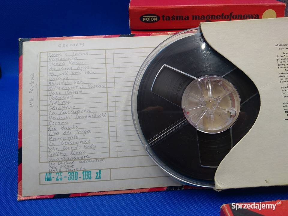 Taśmy szpulowe magnetofonowe do magnetofonów Warszawa