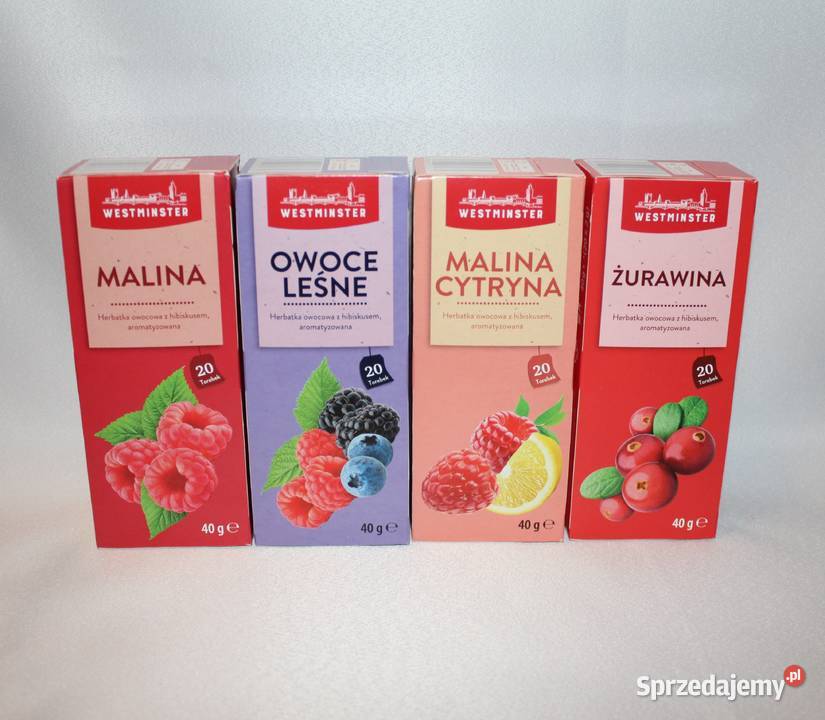 Herbata Westminster malina cytryna wieloowocowa sprzedam