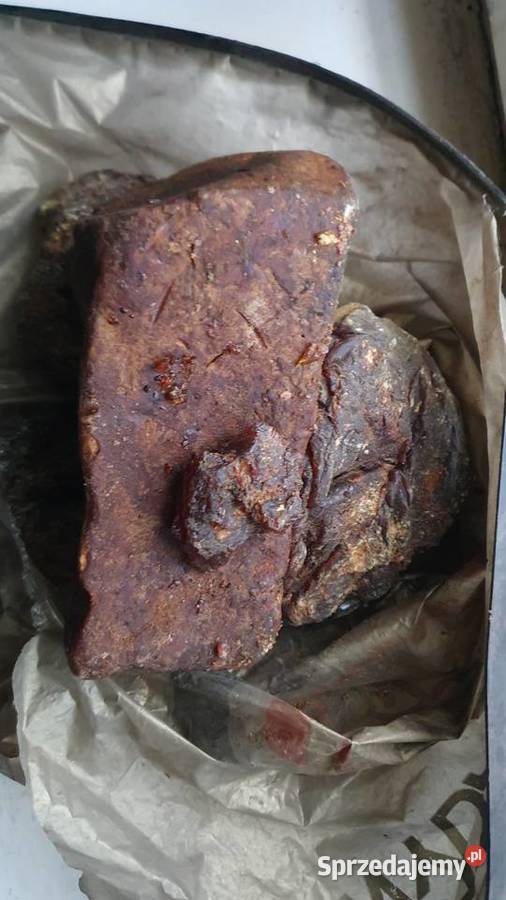 Bursztyn stara kalafonia żywica Fabryka Klejów i Warszawa