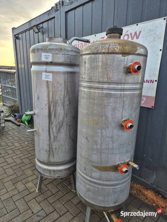 Bufory hydrofory nierdzewne 350l stojący rewizja Zborowskie sprzedam