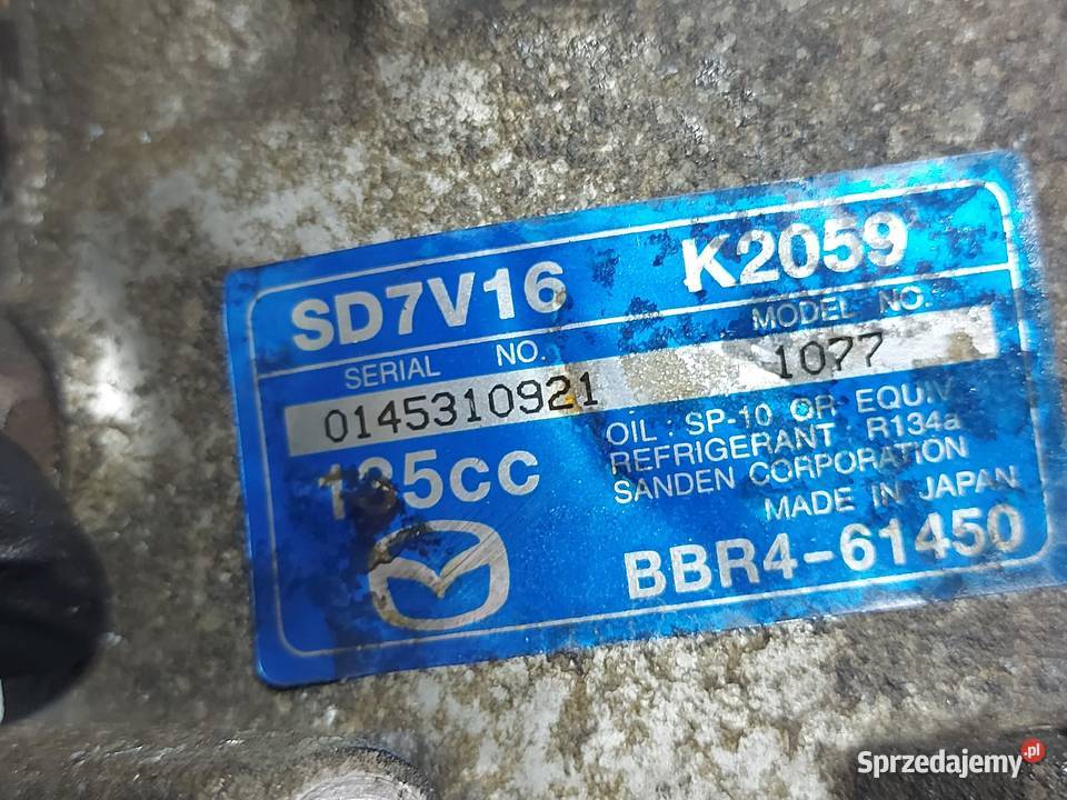 MAZDA 3 FORD 16 CITD Y6 7M5Q6007FB 110 sprężarka osobowe Kompresory klimatyzacji Kielce sprzedam