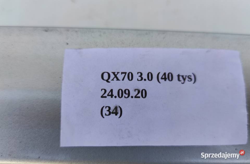 POPRZECZKI DACHOWE RELINGI INFINITI QX70 FX S51 Karoseria Nowy Tomyśl