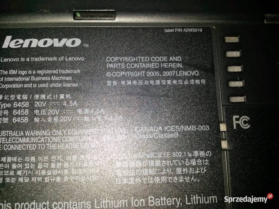 Laptop Lenovo T61P NA CZEŚĆI wielkopolskie Poznań