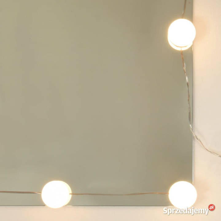 Toaletka z oświetleniem LED i 2 szafkami biała sprzedam