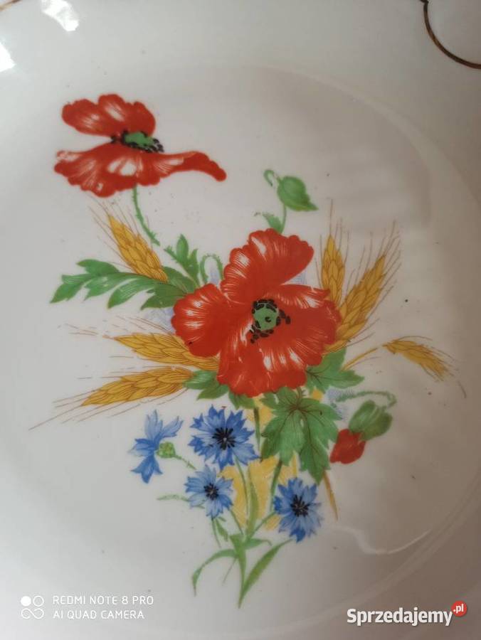 Patera z makami i chabrami misa z ażurem Gdańsk