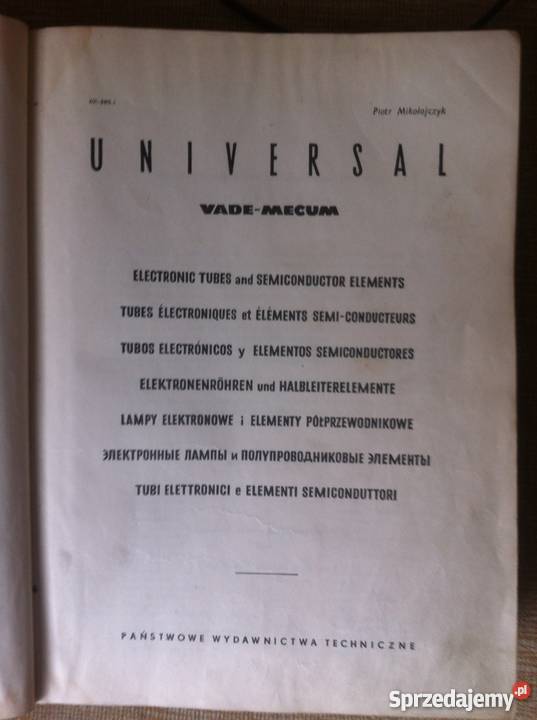 Universal VadeMecum Lampy Elektronowe i elementy