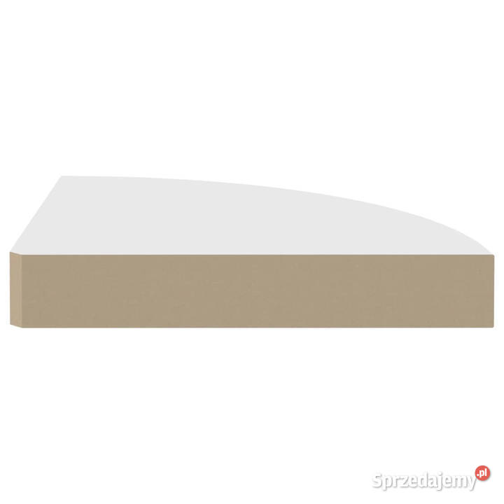 Narożne półki ścienne 4 białe 25x25x38 MDF mazowieckie
