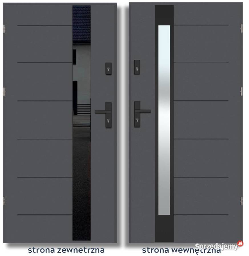 Drzwi zewnętrzne THERMO DIAMOND LUMINA 1 NERO Częstochowa