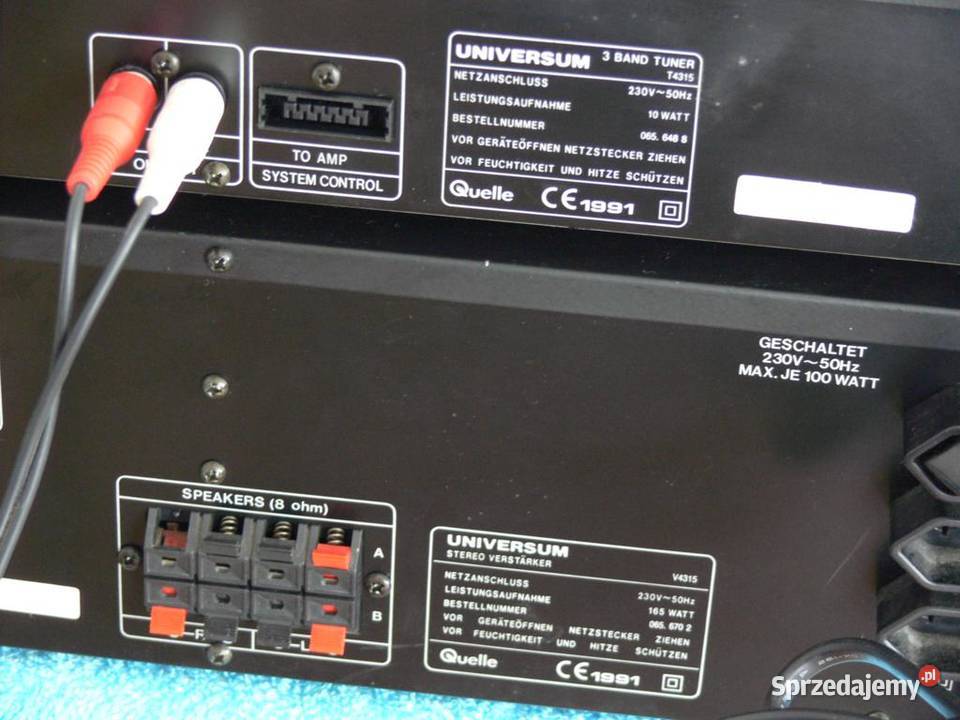 Wzmacniacz i tuner Universum V4315 i T4315 Jasło sprzedam
