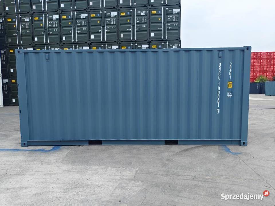 Kontener morski 6m 20 DV NOWY RAL 7031 i Magazynowanie Gdańsk