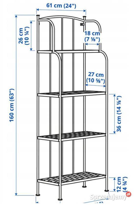 Regał ogrodowy Lacko IKEA wys 160 szer 62 głę 32 Ogród Warszawa