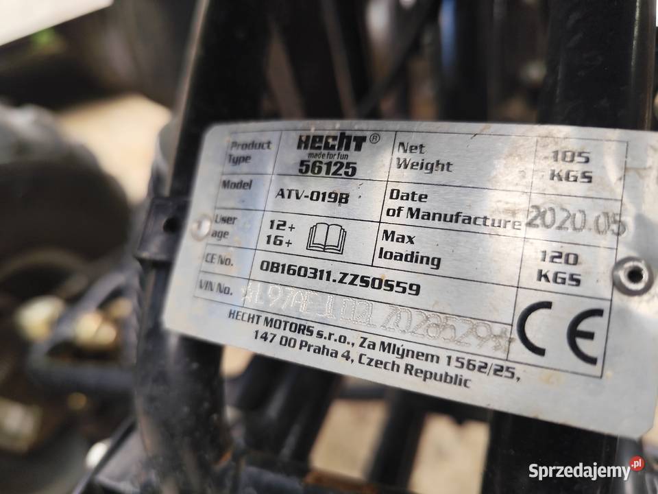 Quda HECHT model 56125 965km Łupowo