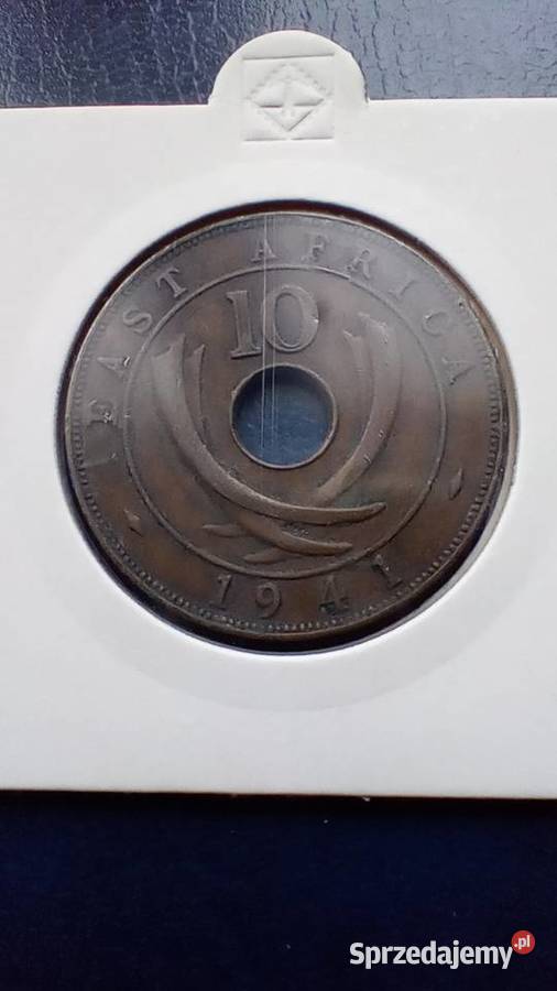 Stare monety 10 cent 1941 Brytyjska Afryka podkarpackie Lesko