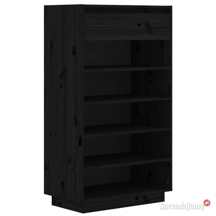 Szafka na buty czarna 60x34x105 lite drewno Warszawa