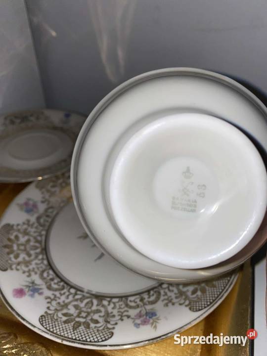 Trio śniadaniowe filiżanka porcelana bavaria Kraków