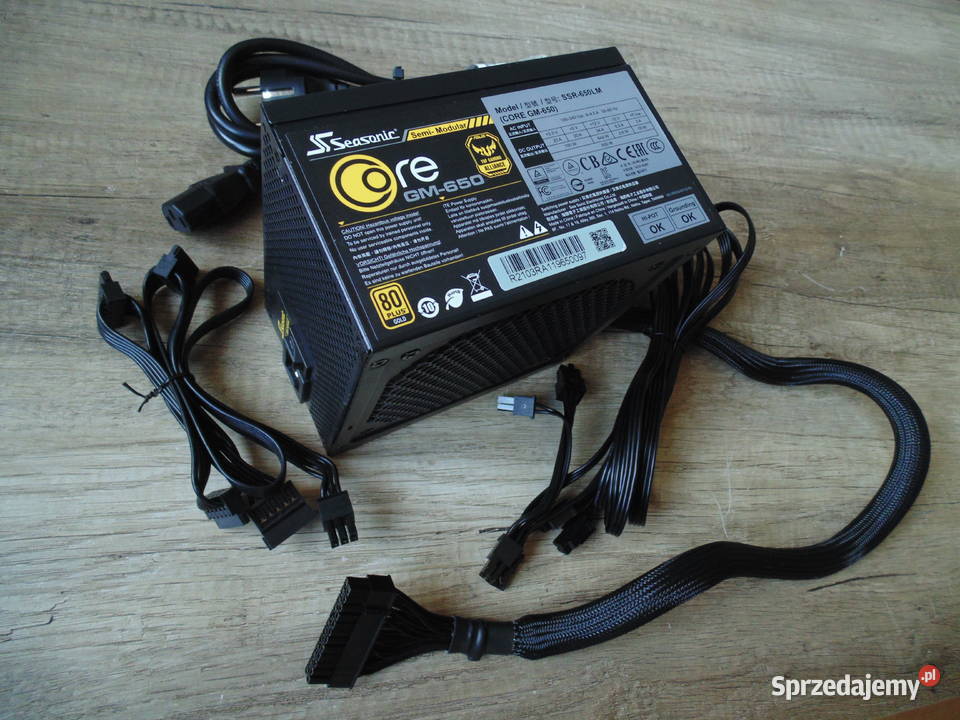 Zasilacz komputerowy Seasonic CORE GM650 650W 80 Warszawa sprzedam