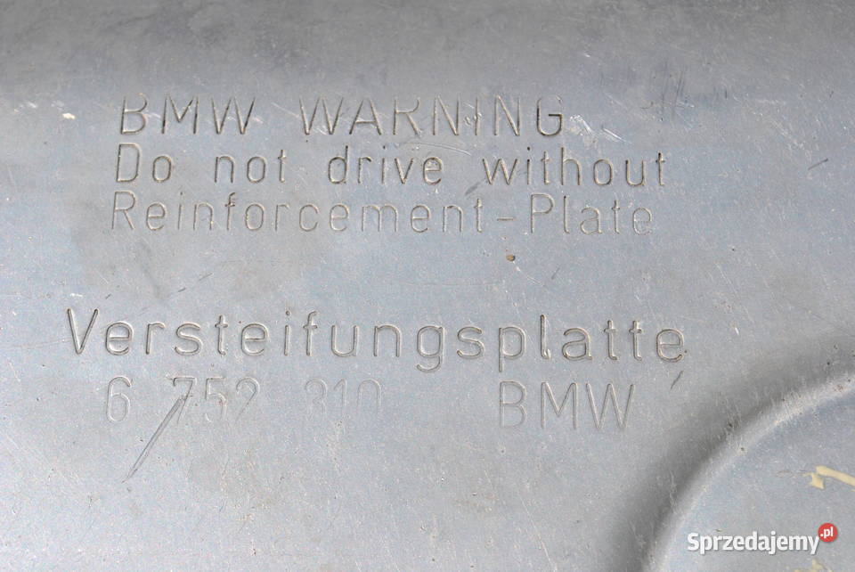 Osłona dolna silnika płyta usztywniająca pod Poręba