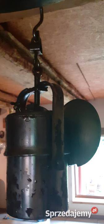 Polska lampa górnicza karbidowa PRL Prusim