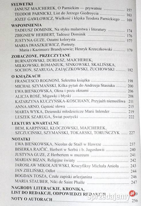 Zeszyty literackie 12842014 S Barańczak Ewa Chełm sprzedam