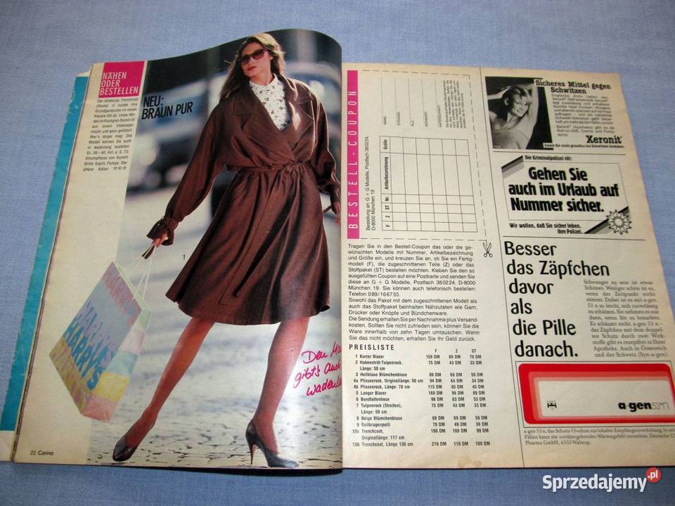 Carina Burda 81988 Moda młodzieżowa z wykrojami Skępe