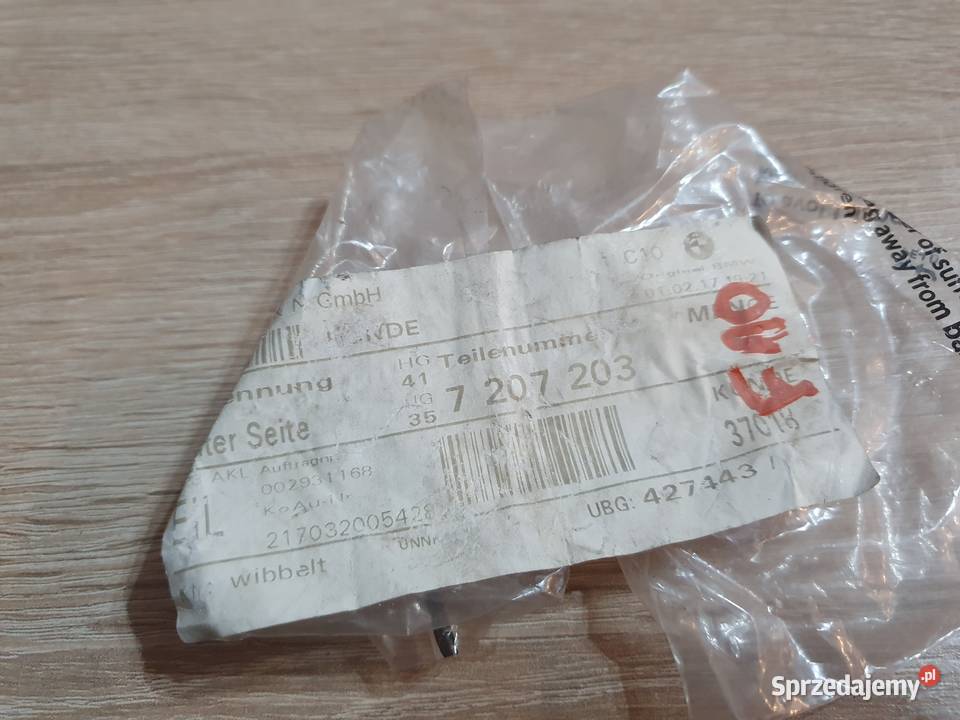 BMW F10 UCHWYT MOCOWANIE ŚCIANKI BOCZNEJ 7207203 sprzedam
