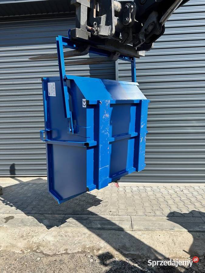 Kontener samowyładowczy na dźwig pojemnik 1 m3 Magazynowanie